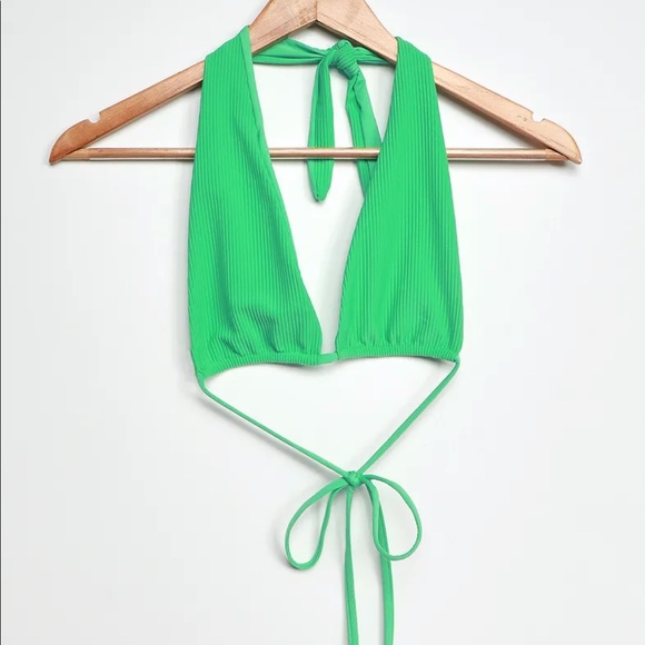 Frankies Bikinis Julianne top in Jade green S - Picture 4 of 7